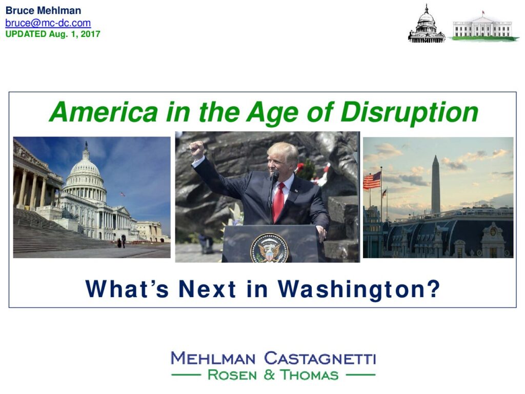 ' America in the Age of Disruption: What's Next in Washington?' Infographic Thumbnail